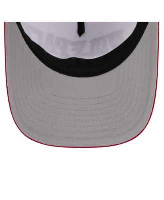 Men's White/Red NC State Wolfpack Arch Two-Tone Rope 9FORTY A-Frame M-Crown Adjustable Hat