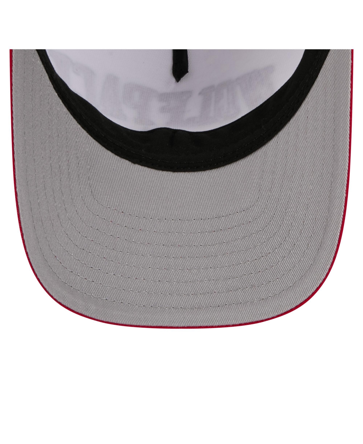 New Era Men's White/red Nc State Wolfpack Arch Two-tone Rope 9forty A-frame M-crown Adjustable Hat In White
