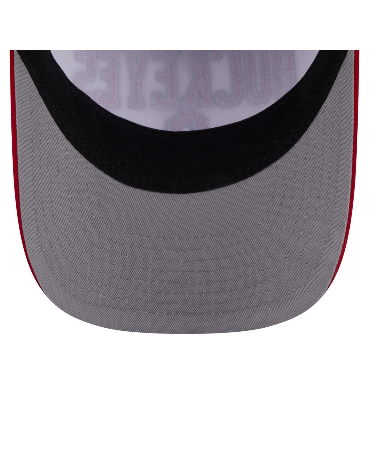 New Era Men's White/scarlet Ohio State Buckeyes Arch Two-tone Rope 9forty A-frame M-crown Adjustable Hat In White