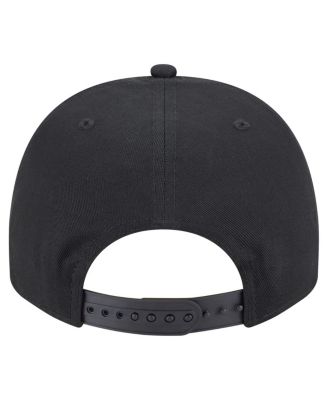 Men's Black Chicago White Sox Chainstitch 9FIFTY A-Frame Snapback Hat