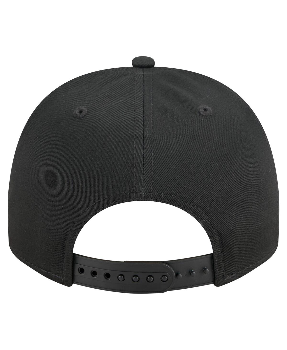 New Era Men's Black Alabama Crimson Tide Vintage Chainstitch 9fifty A-frame Snapback Hat In Black