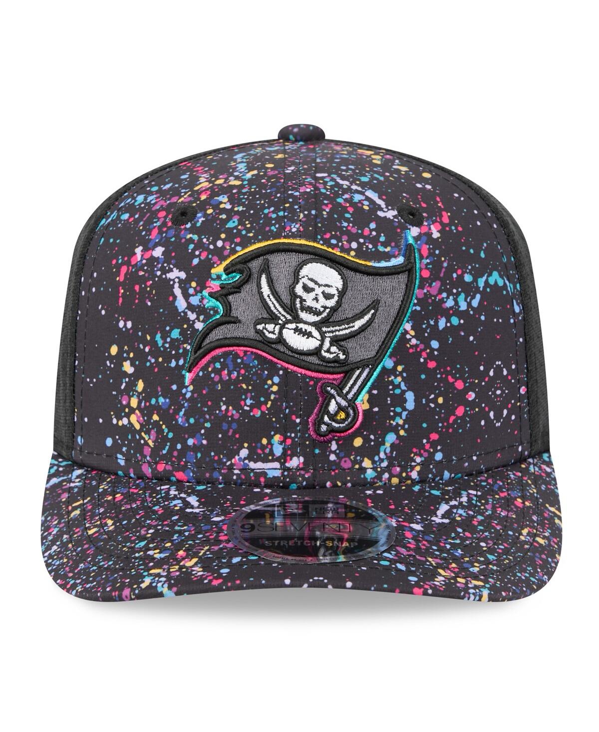 New Era Men's Black Tampa Bay Buccaneers 2025 Nfl Crucial Catch 9seventy Adjustable Hat In Gray