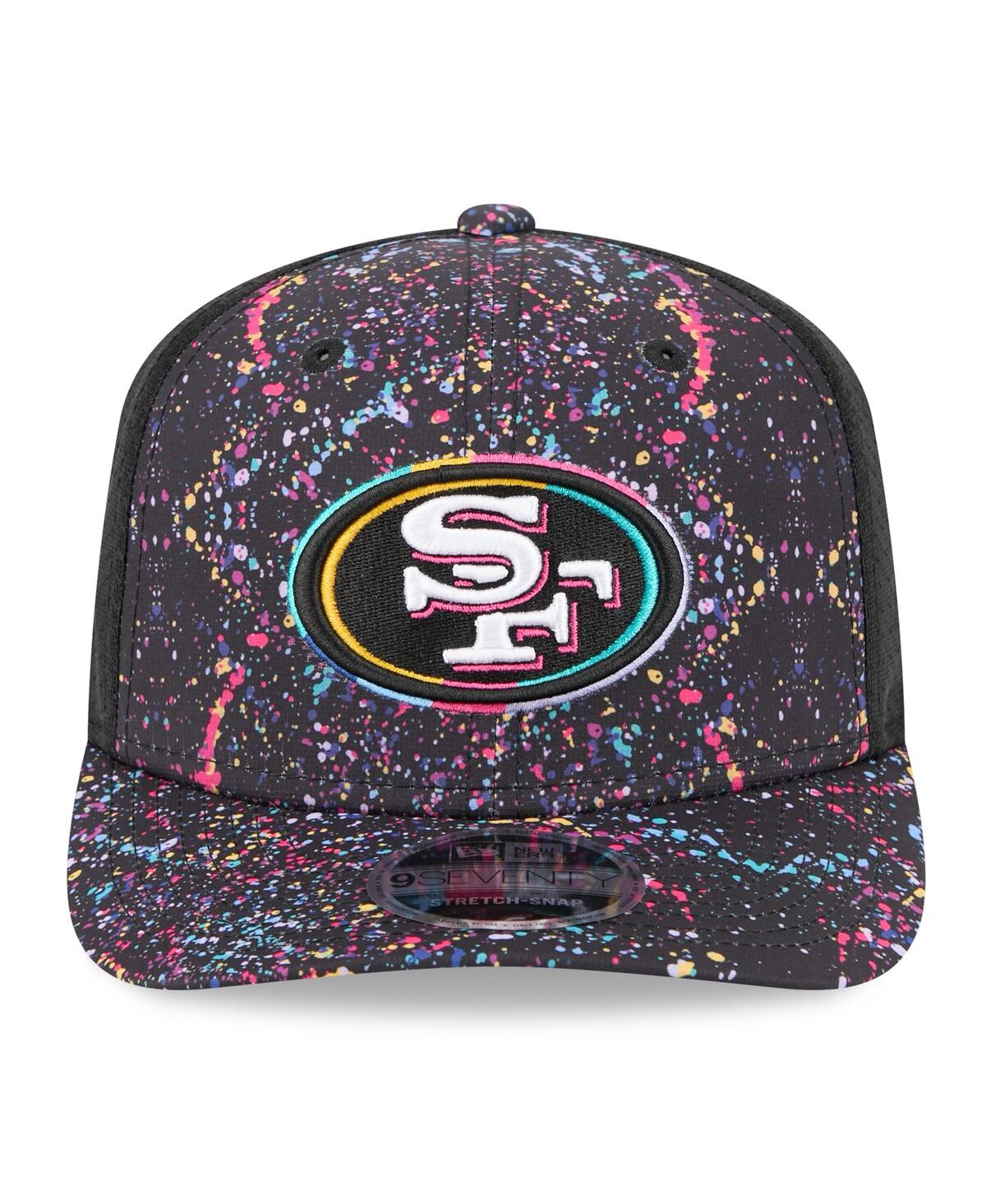 New Era Men's Black San Francisco 49ers 2025 Nfl Crucial Catch 9seventy Adjustable Hat In Multi