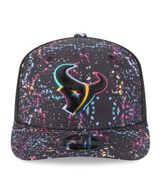 Men's Black Houston Texans 2025 NFL Crucial Catch 9SEVENTY Adjustable Hat