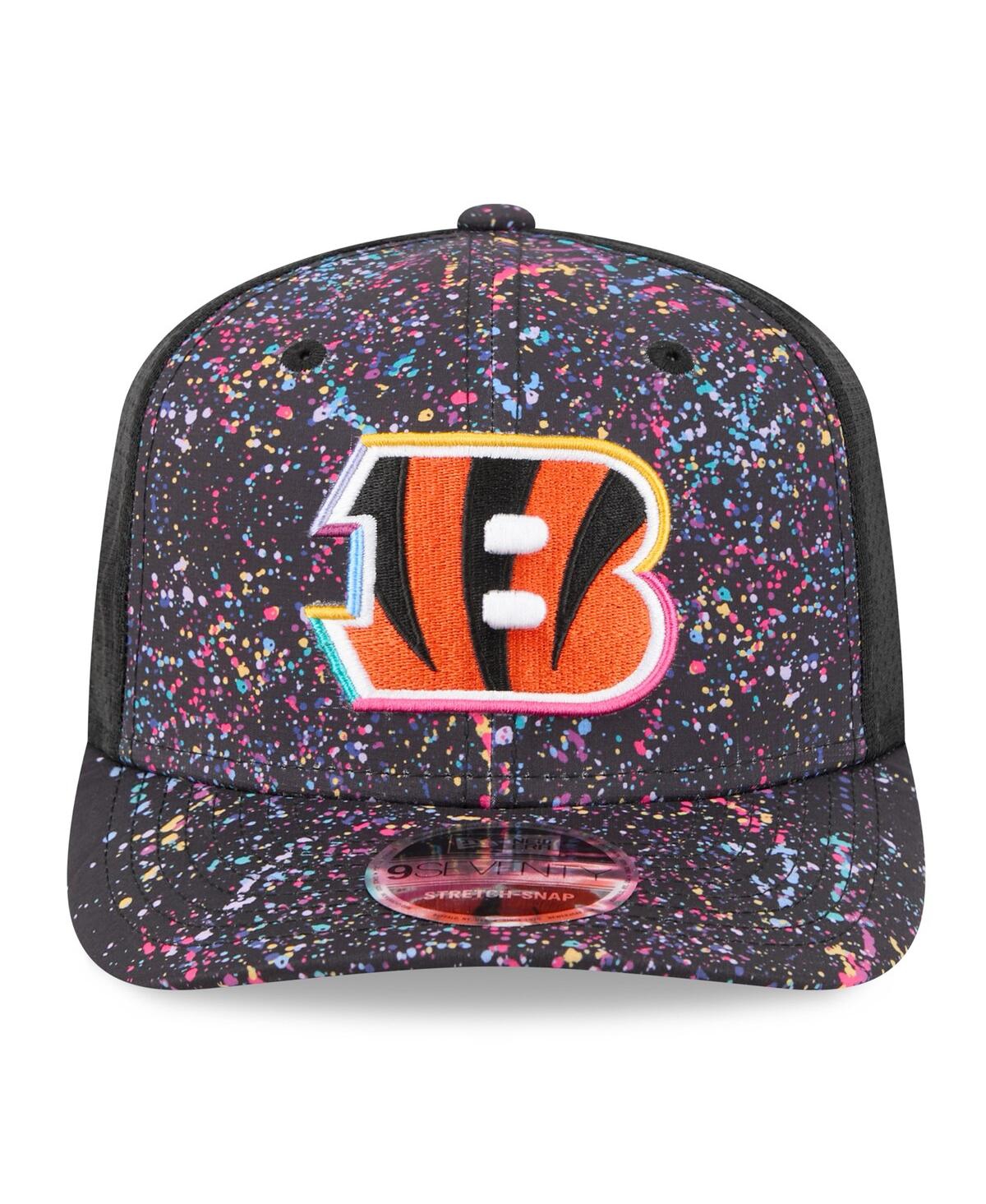 New Era Men's Black Cincinnati Bengals 2025 Nfl Crucial Catch 9SEVENTY Adjustable Hat