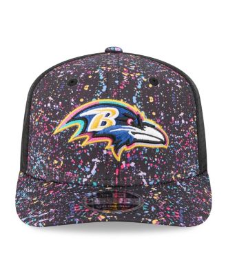 Men's Black Baltimore Ravens 2025 NFL Crucial Catch 9SEVENTY Adjustable Hat