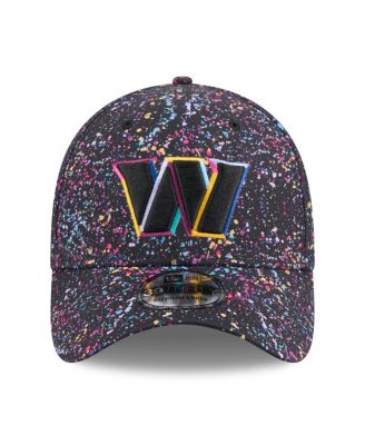 Men's Black Washington Commanders 2025 NFL Crucial Catch 39THIRTY Flex Hat