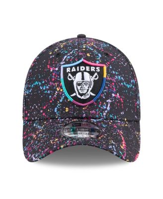 Men's Black Las Vegas Raiders 2025 NFL Crucial Catch 39THIRTY Flex Hat