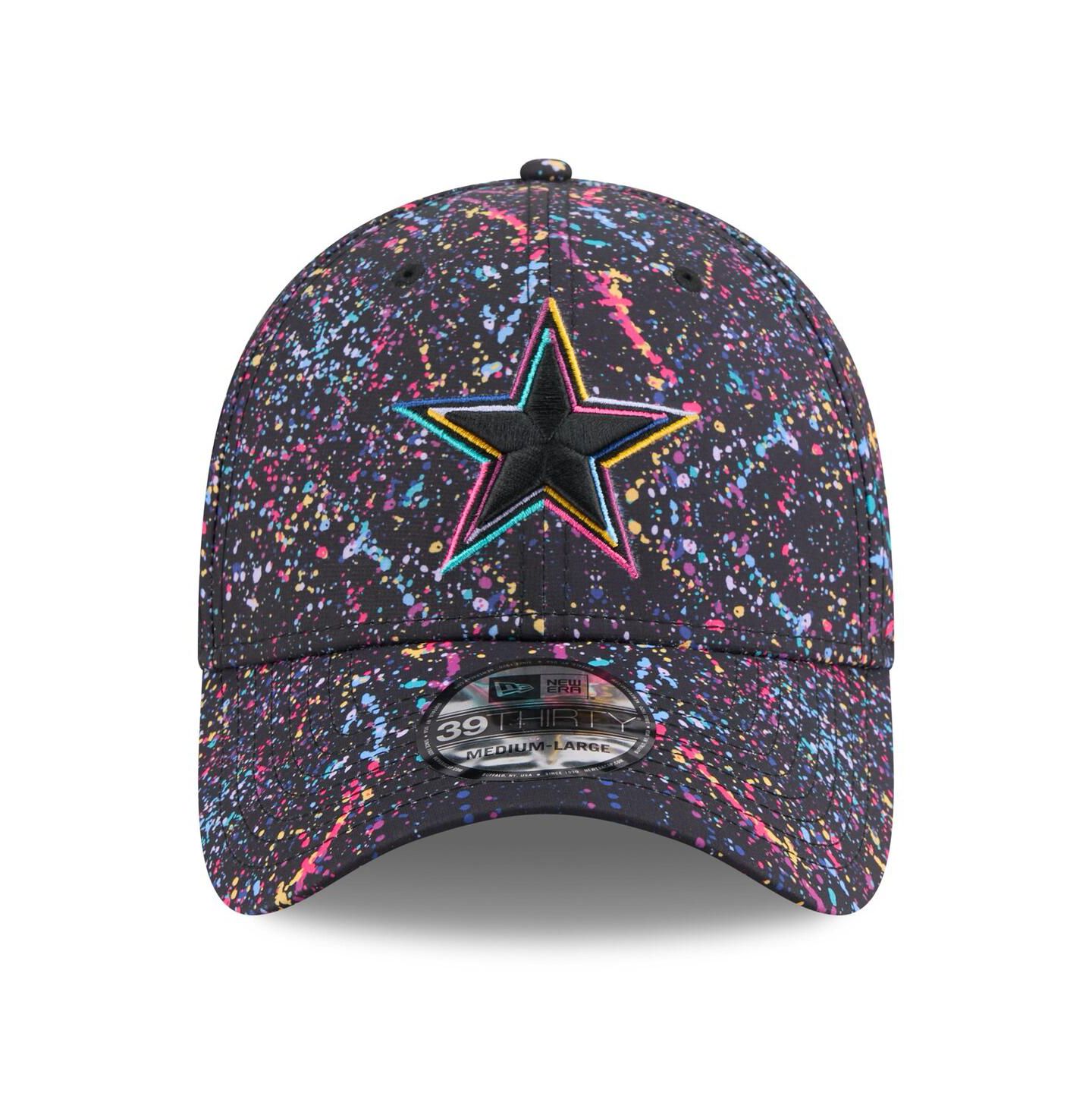 Мужская кепка New Era Black Dallas Cowboys 2025 NFL Crucial Catch 39THIRTY Flex Hat — фото 2
