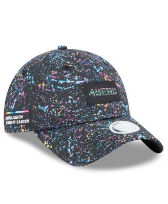 New Era - Women's Black San Francisco 49ers 2025 NFL Crucial Catch Pony Tail Adjustable Hat
