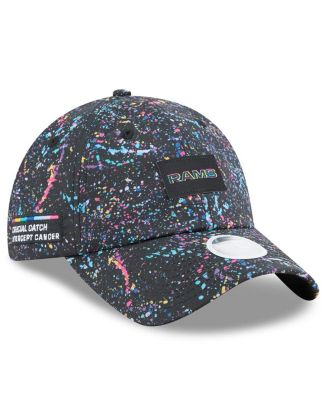 New Era - Women's Black Los Angeles Rams 2025 NFL Crucial Catch Pony Tail Adjustable Hat