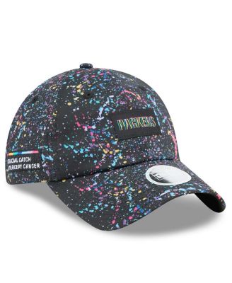 New Era - Women's Black Green Bay Packers 2025 NFL Crucial Catch Pony Tail Adjustable Hat