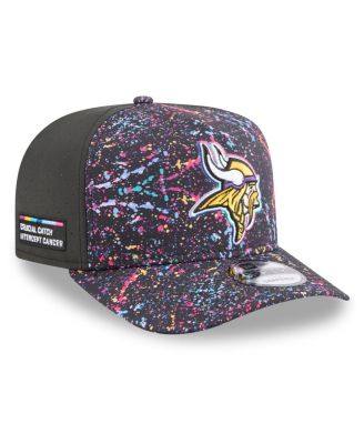 New Era - Men's Black Minnesota Vikings 2025 NFL Crucial Catch A-Frame 9FIFTY Snapback Hat