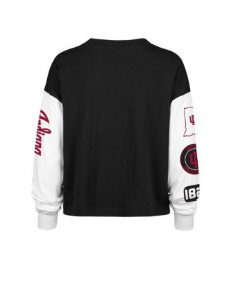 Women's Black Indiana Hoosiers Sydney Long Sleeve T-Shirt