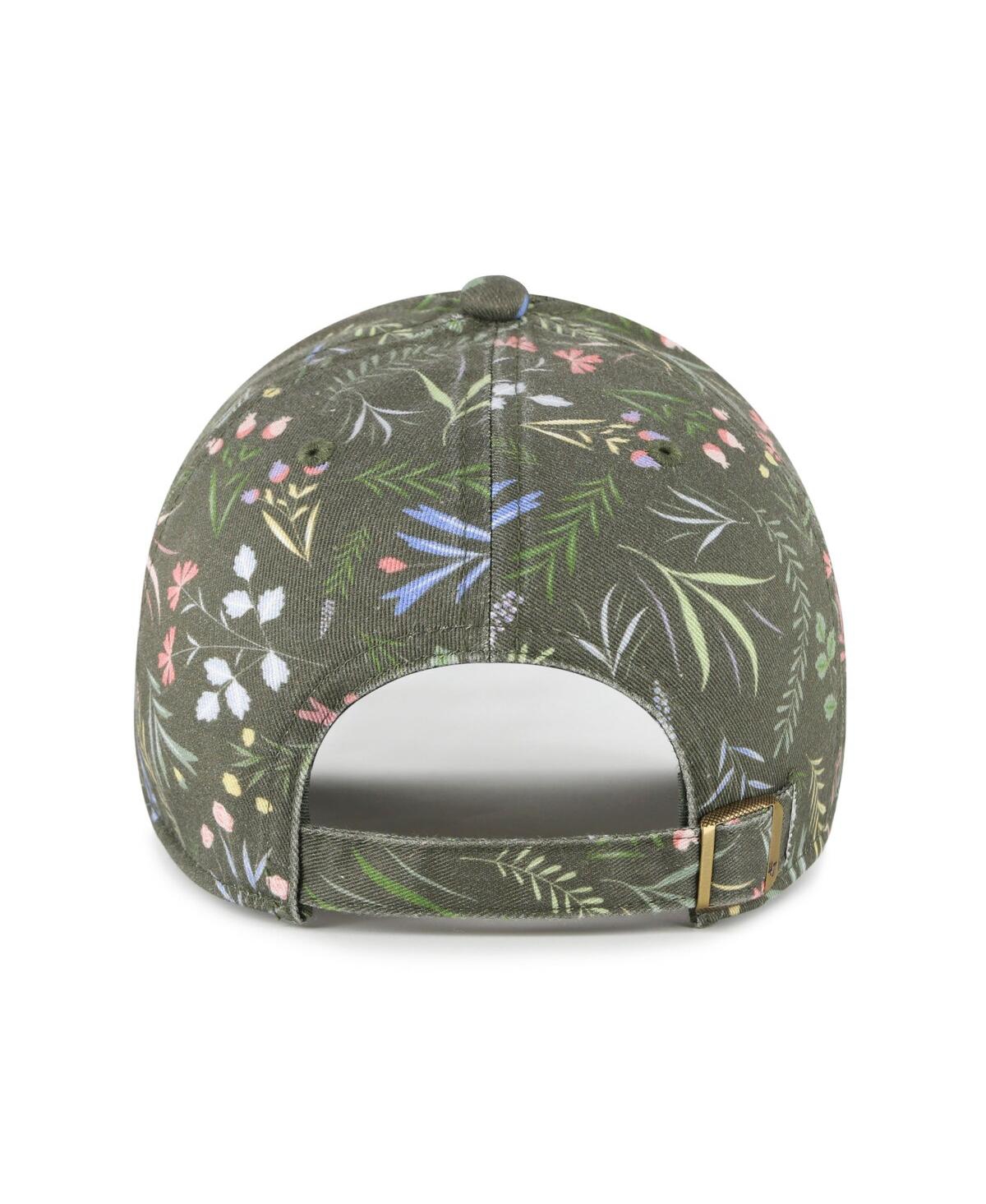 47 Brand Women's Moss Green Iowa Hawkeyes Verbena Clean Up Adjustable Hat In Multi