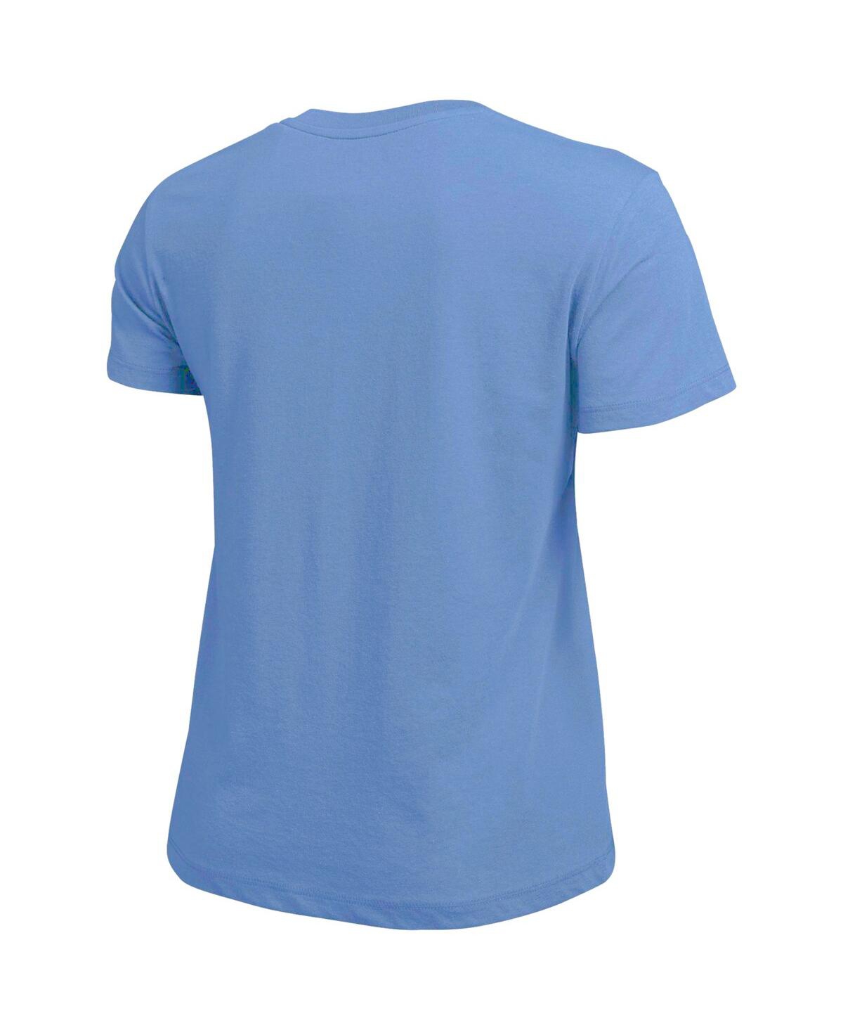Champion Women's Light Blue North Carolina Tar Heels Arched Over Logo T-shirt In Blue