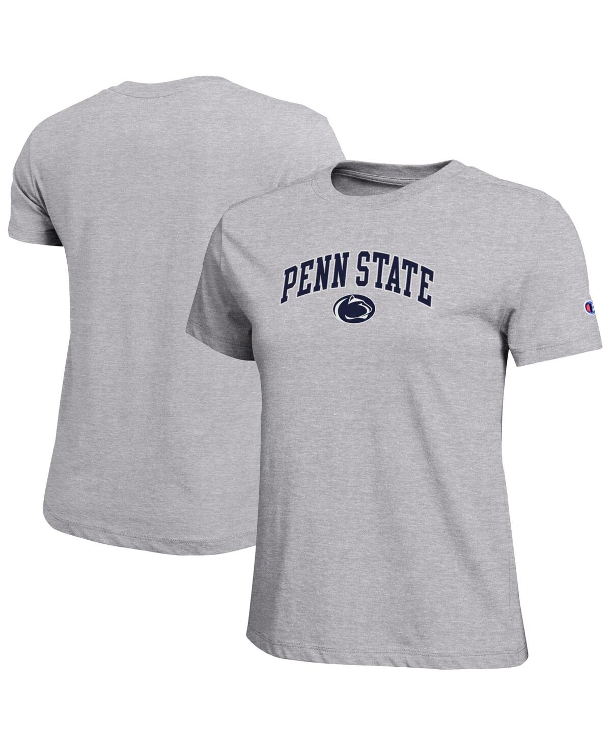 Champion Women's Gray Penn State Nittany Lions Arched Over Logo T-Shirt
