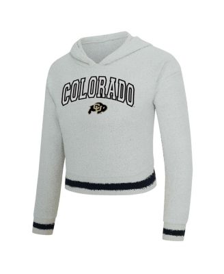 Women's 2-Piece Gray/Black Colorado Buffaloes Whitley Long Sleeve Hoodie Top and Shorts Set