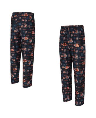 Concepts Sport - Men's Black Cincinnati Bengals Mosaic All Over Print Pants