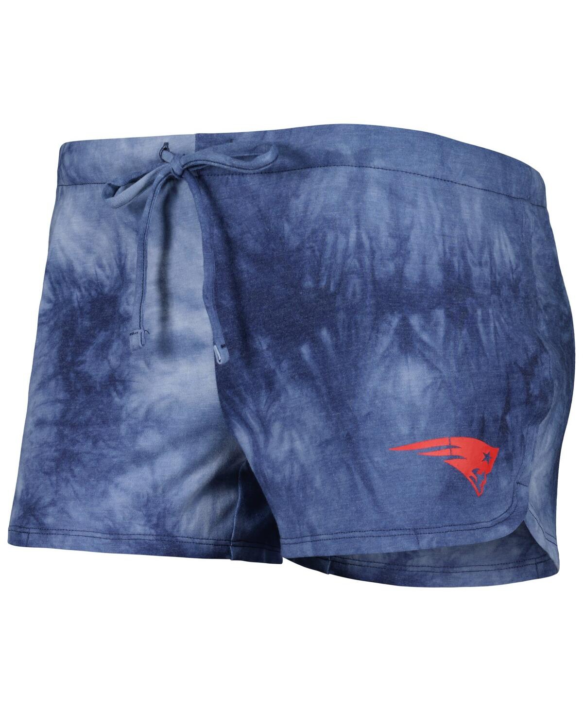 Concepts Sport Women's 2-piece Navy New England Patriots Billboard Scoop Neck Racerback Tank And Shorts Sleep Set In Blue