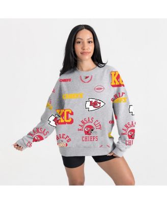 Gameday Couture - Women's Heather Gray Kansas City Chiefs Always On Repeat Fleece Sweatshirt