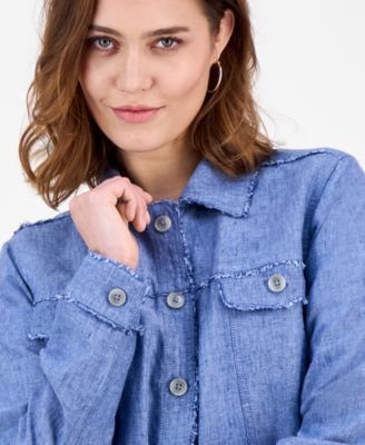 Women's 100% Linen Jacket, Created for Macy's
