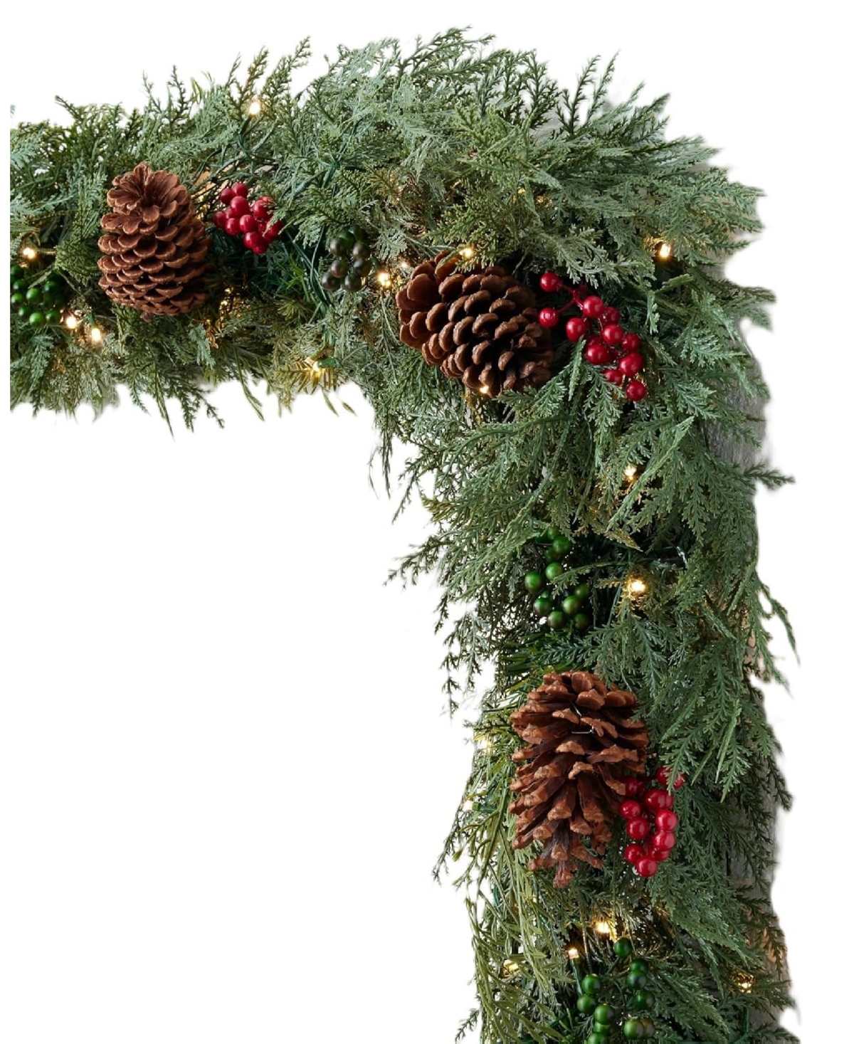 Balsam Hill 120" Outdoor Winter Evergreen Christmas Garland In Green