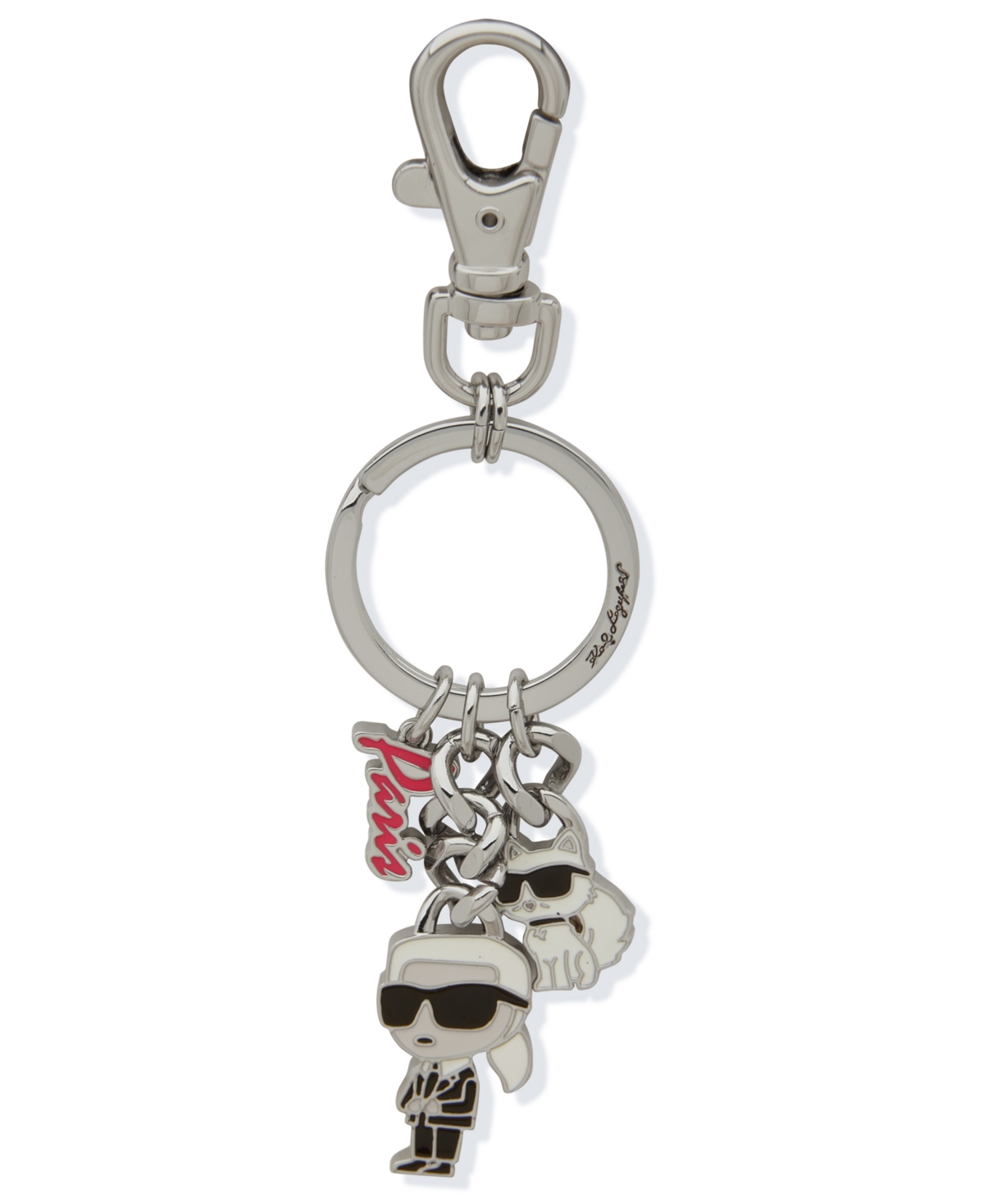 Karl Lagerfeld Charm Bag Keychain In Multi
