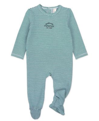 Baby Girls "Generation " Stretchy Mini-Striped Cotton-Rich Footie