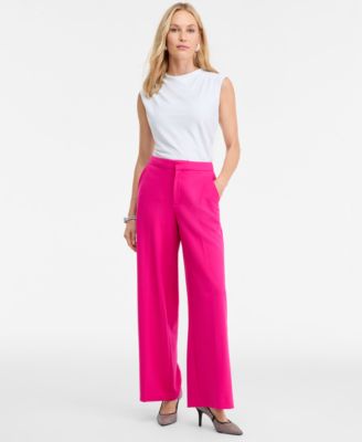 Women's High-Rise Straight-Leg Trousers, Macy's Exclusive