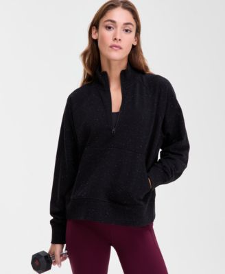 Women's Fleece Quarter-Zip Sweatshirt, Macy's Exclusive
