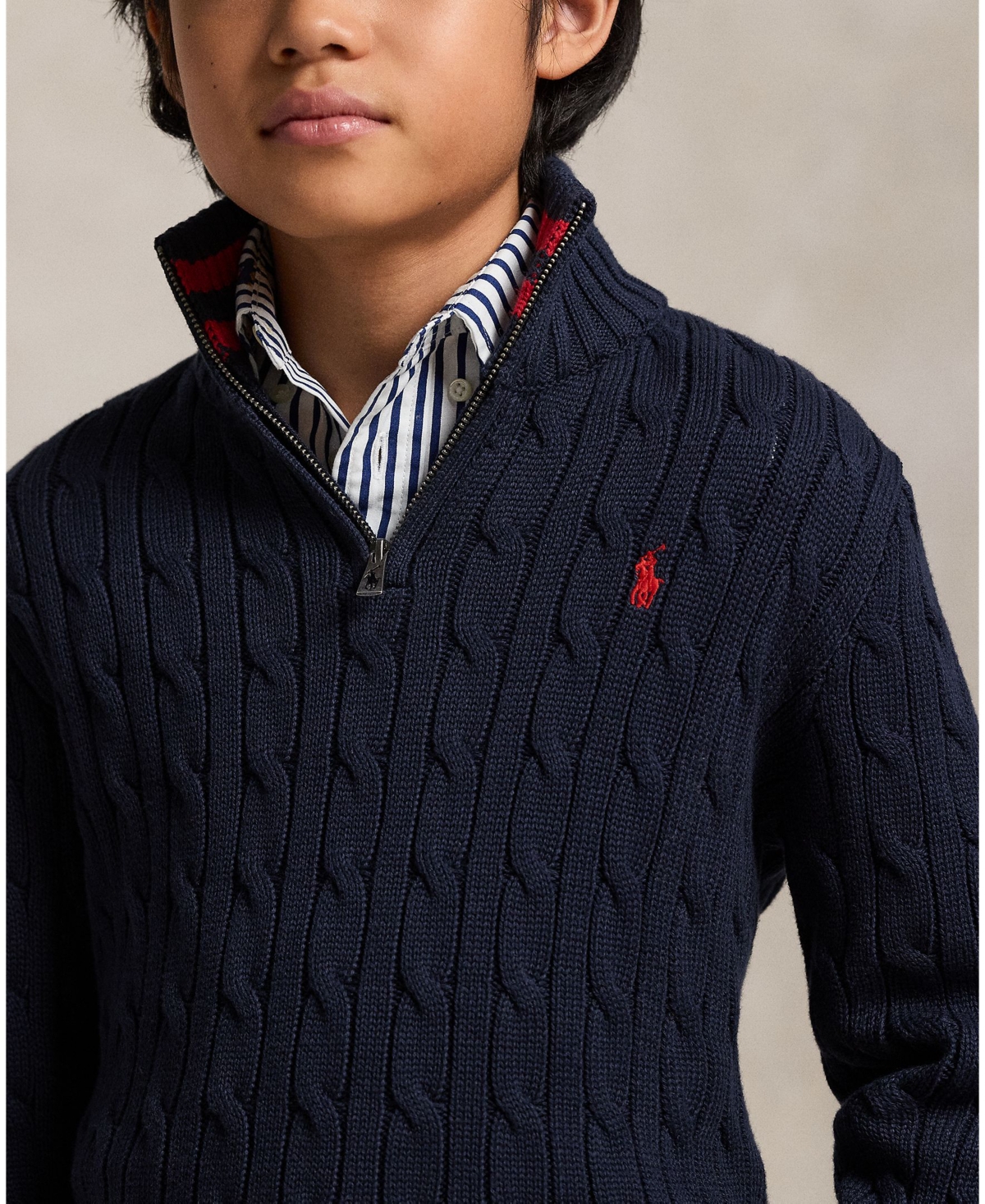Polo Ralph Lauren Boys 8-20 Quarter-Zip Sweater