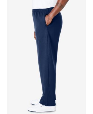 Big & Tall Fleece Open-Bottom Sweatpants