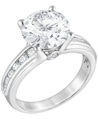 Bagley Mischka Certified Lab Grown Diamond Channel Set Engagement Ring (4 ct. t.w.) in 14k Gold - White Gold