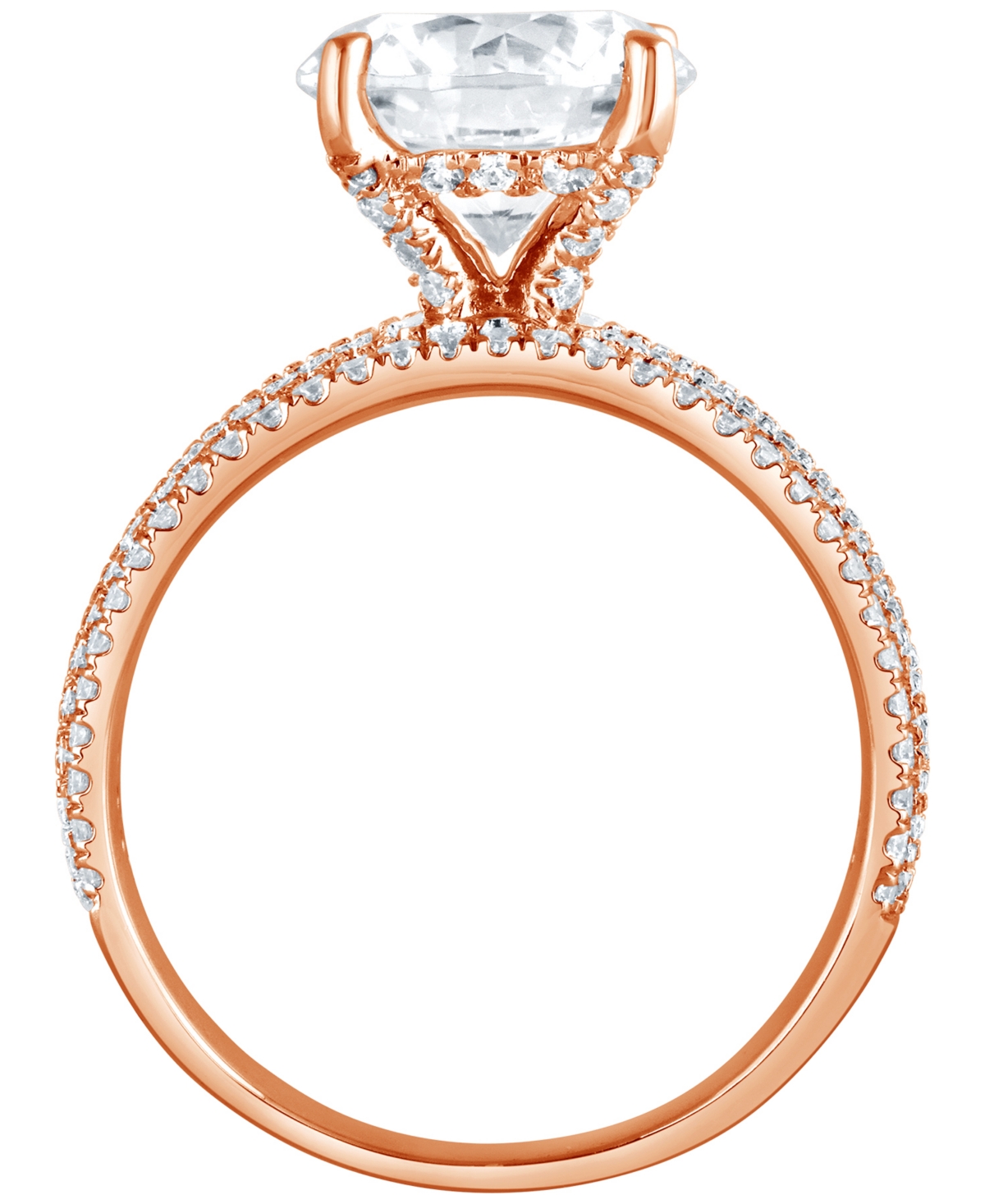 Badgley Mischka Bagley Mischka Certified Lab Grown Diamond Engagement Ring (3-3/4 Ct. T.w.) In 14k Gold In Gold