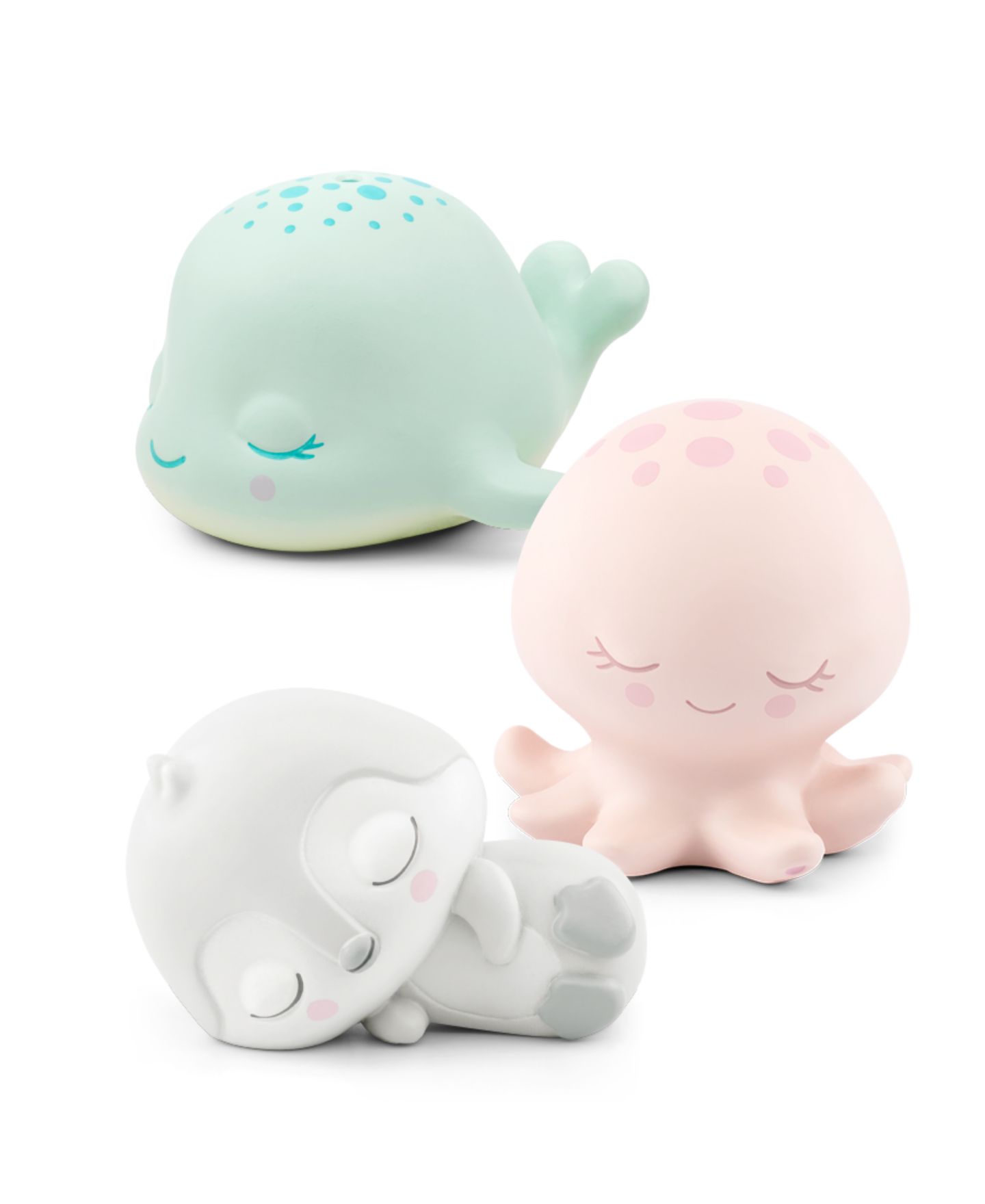 Детские фигурки Tonies Sleepy Whale, Penguin, Octopus Figurines, 3 Pack — фото 1