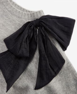 Women's Long-Sleeve Bow Sweater, Macy's Exclusive