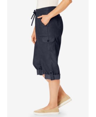 Women's Within Convertible Length Cargo Capri/Bermuda