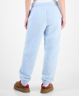 Juniors' Sherpa Fleece Jogger Pants