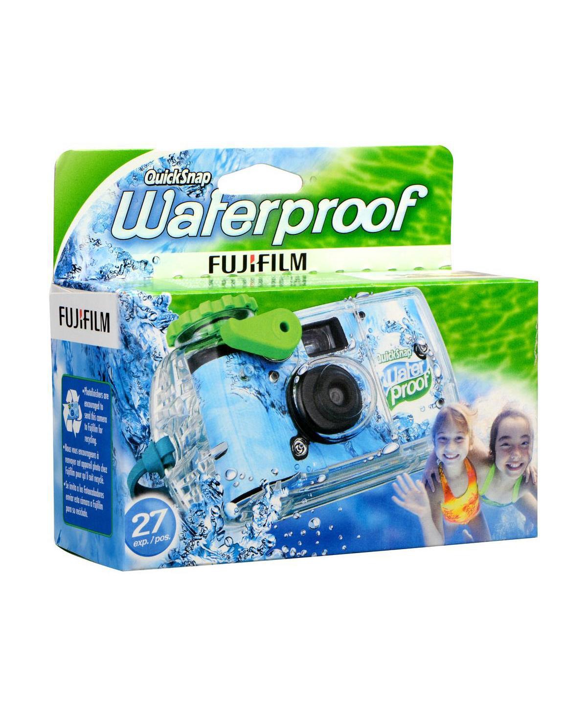 Fujifilm 2-pack QuickSnap 800 Waterproof 35mm One-Time-Use Disposable Camera, 27 Exposures with Panasonic Floating Camera Strap