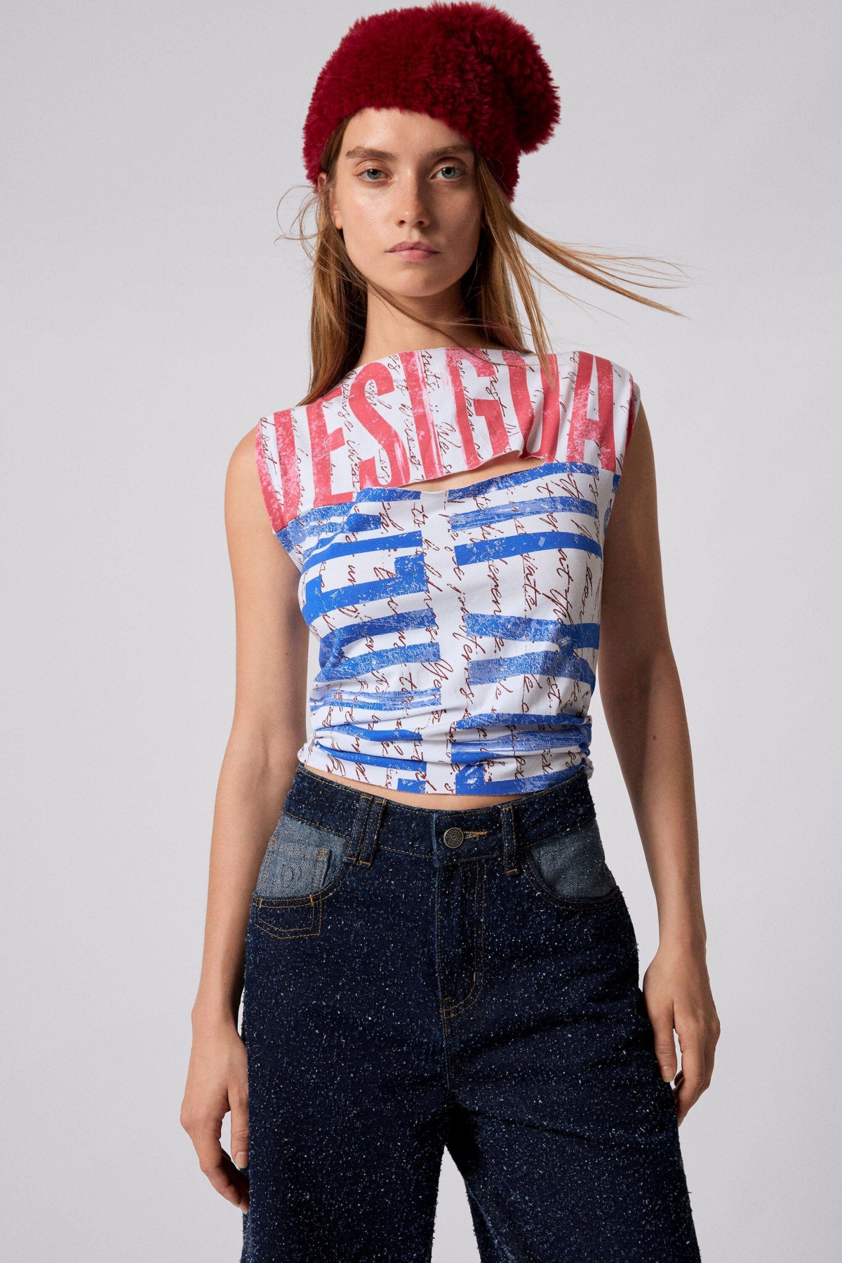 Desigual Women's Two-tone denim trousers