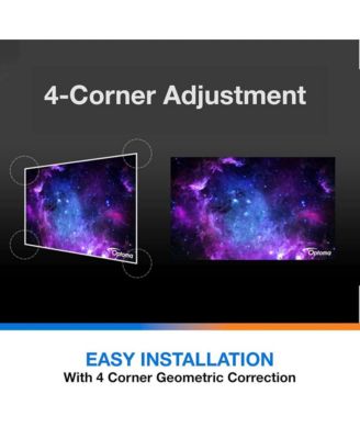 Ultra-Short Throw 4K UHD Home Cinema Laser Projector - 100" Images - Bright 4,000 Lumens - Enhanced Game Mode - HDR - Home Theater - Black