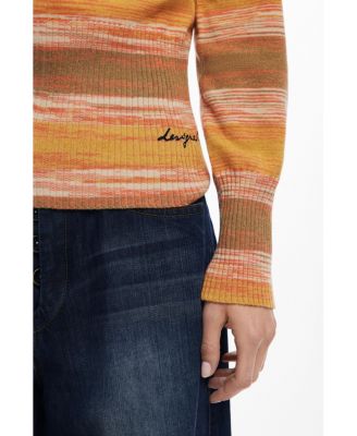 Women's Striped hoodie with zipper