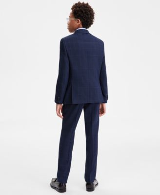 Boys 8-20 Blue Birdseye Window Classic Sport Coat