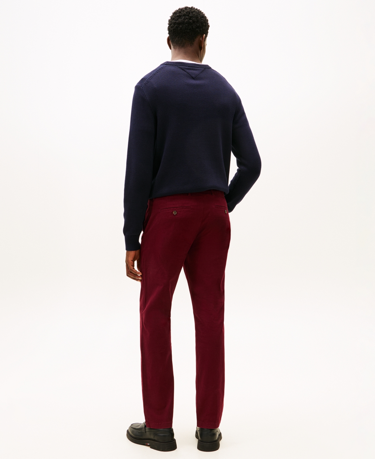Tommy Hilfiger Men's Th Flex Stretch Regular-fit Chino Pant In Burgundy