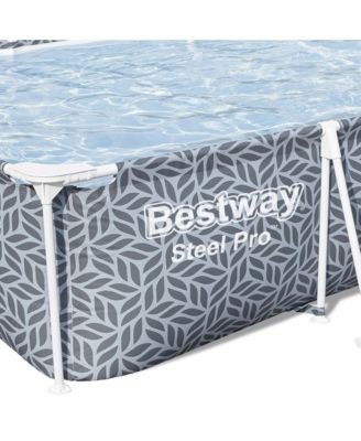 Steel Pro 12' x 6'7" x 26" Rectangle Above Ground Outdoor Swimming Pool