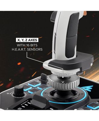 Sol-R1 Flight Stick for PC, Black/White