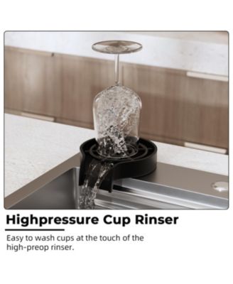 30&amp;#x22; Single Bowl Stainless Steel Drop-In Kitchen Sink with Pull-Down Faucet and Accessories