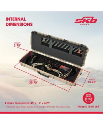 Cases iSeries 4214 Hard Plastic Parallel Limb Bow Crossbow Case, Tan