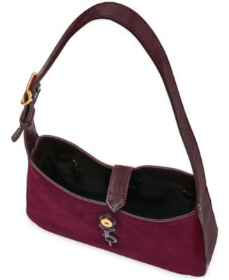 Megan Small Suede Shoulder Bag